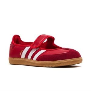 Adidas Red Samba Mary Jane Size 8